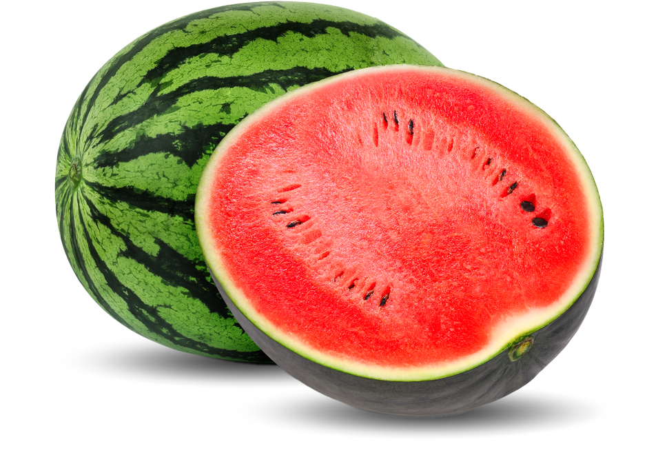 Sliced celter Fills watermelon